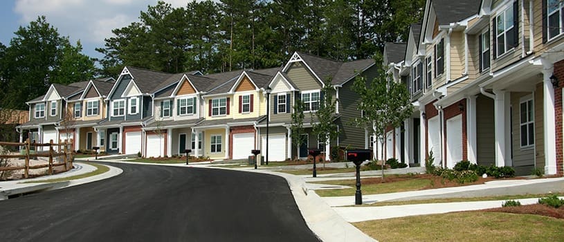HOA Security - row of houses