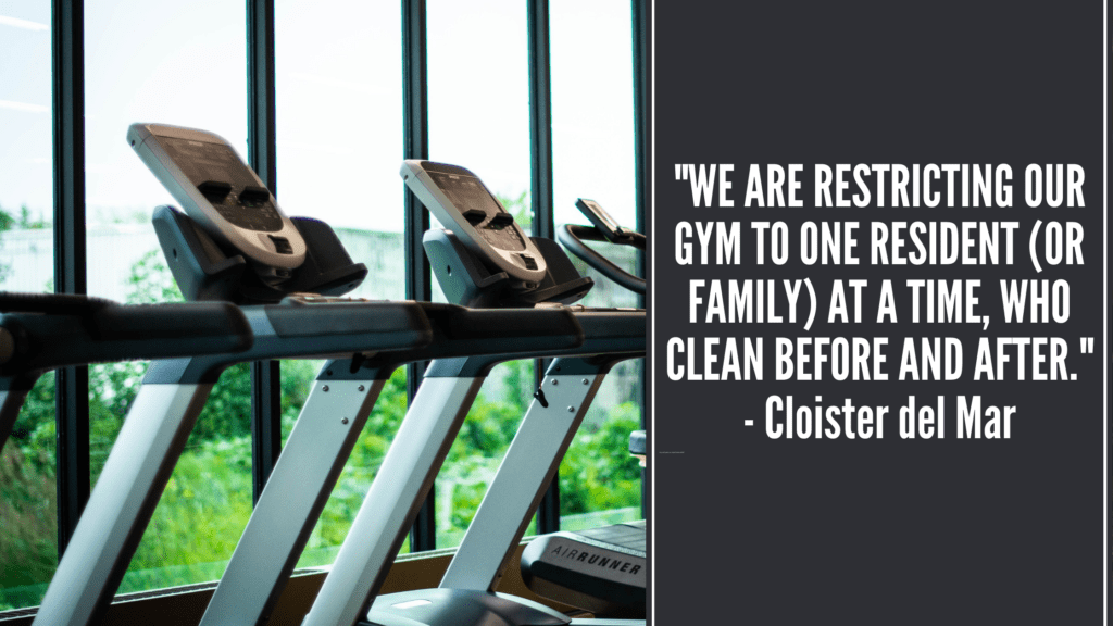 How to Reopen Key Condo Amenities 2 Condo Amenities Gym