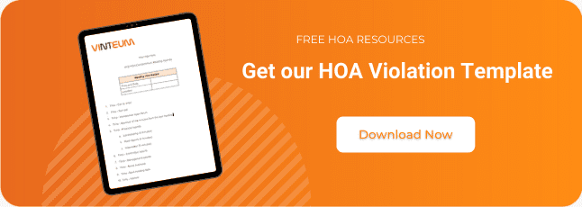 HOA Violation Template
