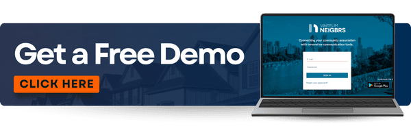 A banner with the writing ''Get a Free Demo; Click Here'' and an image of a computer on the far right. 