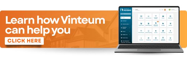 10 Must-Have HOA Management Software Features 2 Banner Learn How Vinteum Can Help You Orange