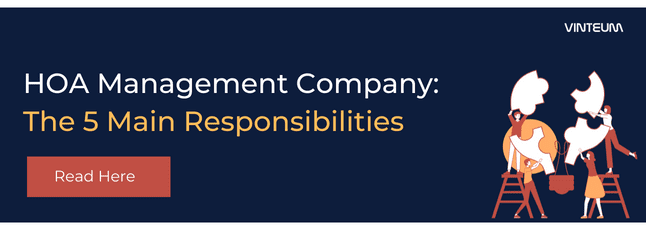 Call to action to read an article about the 5 main responsibilities of an HOA management company
