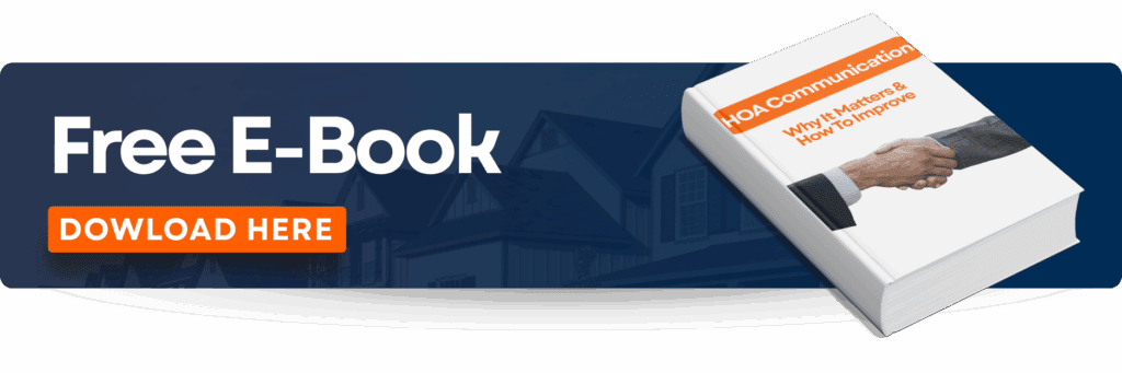 A banner with the writing ''Free E-Book; Download here'' and an image of book on the far right side.