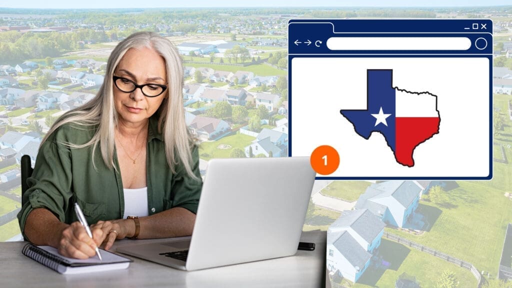 Woman studying HOA Texas Law