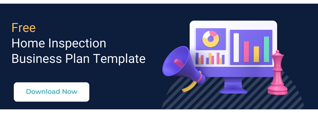 Call to action to download a free home inspection business plan template