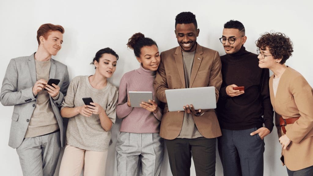 Five people discussing accounting software for HOA.
 